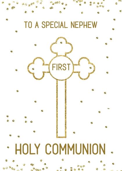 Send this "Crucifix and Crucifix" First Holy Communion card w/ your own handwriting by mail directly from Signed. No need to leave your house. Do it all online for $7.99!