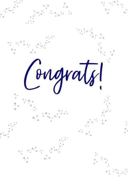 Send this "Minimalist" Congratulations card w/ your own handwriting by mail directly from Signed. No need to leave your house. Do it all online for $7.99!