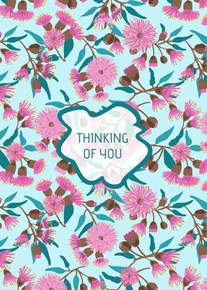 Send this "Flowers and Floral Print" Thinking Of You card w/ your own handwriting by mail directly from Signed. No need to leave your house. Do it all online for $7.99!