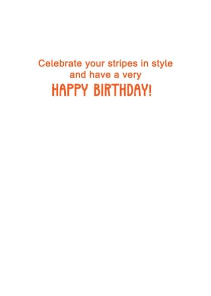 Celebrate your stripes in style and have a very HAPPY BIRTHDAY!