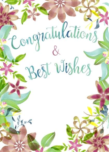 Congratulations Card with your own Handwriting. Traci Bixby Art ...