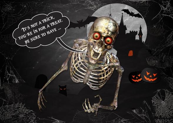 Send this "Skeletons" New Home card w/ your own handwriting by mail directly from Signed. No need to leave your house. Do it all online for $7.99!