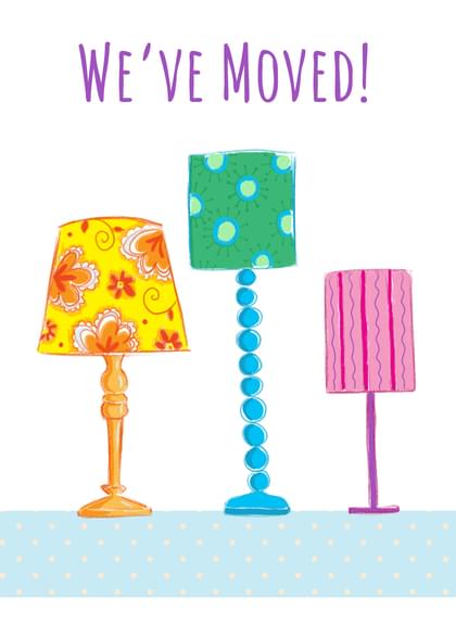 Send this "Lamps" New Home card w/ your own handwriting by mail directly from Signed. No need to leave your house. Do it all online for $7.99!