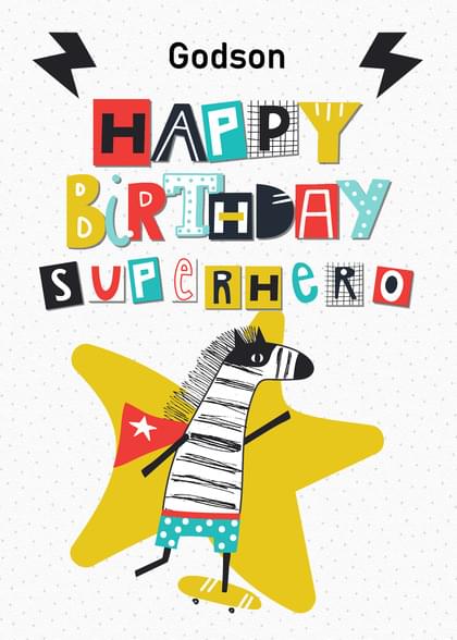 Godson HAPPY BIRTHDAY SUPERHERO
