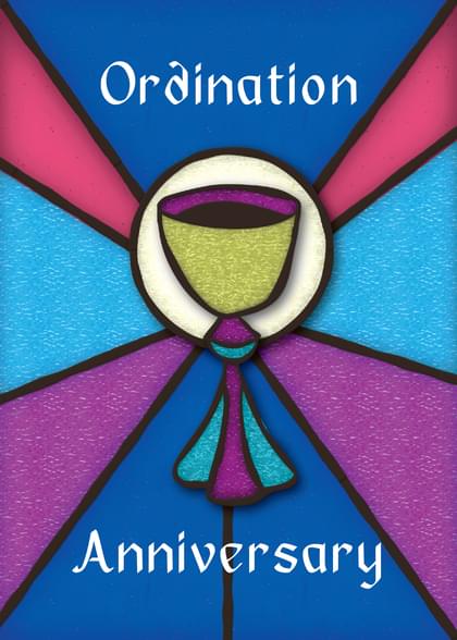 Send this "Chalices" Anniversary (Ordination) card w/ your own handwriting by mail directly from Signed. No need to leave your house. Do it all online for $7.99!