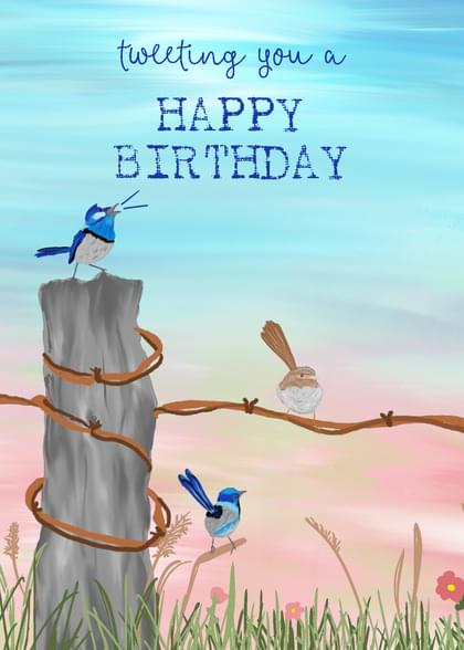 tweeting you a HAPPY BIRTHDAY