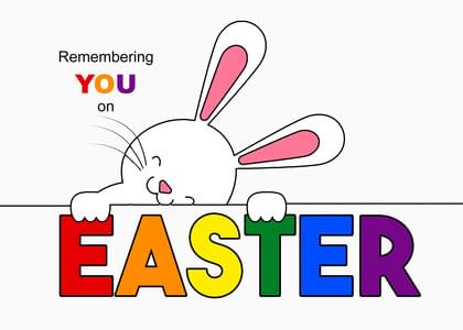 Send this "Bunnies" Easter card w/ your own handwriting by mail directly from Signed. No need to leave your house. Do it all online for $7.99!