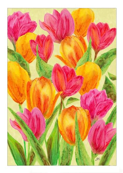 Send this "Tulips" Easter card w/ your own handwriting by mail directly from Signed. No need to leave your house. Do it all online for $7.99!