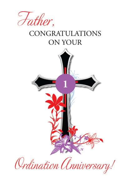 Send this "Crucifix" Anniversary (Ordination) card w/ your own handwriting by mail directly from Signed. No need to leave your house. Do it all online for $7.99!